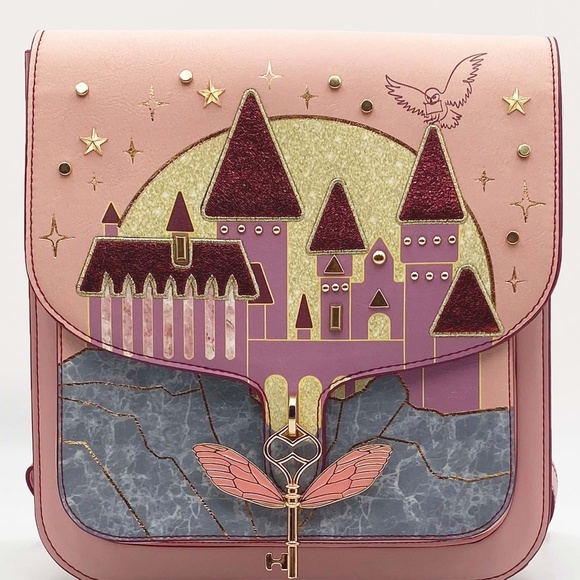 Harry Potter Hogwarts Castle Sunset Mini Backpack - Picture 1 of 3
